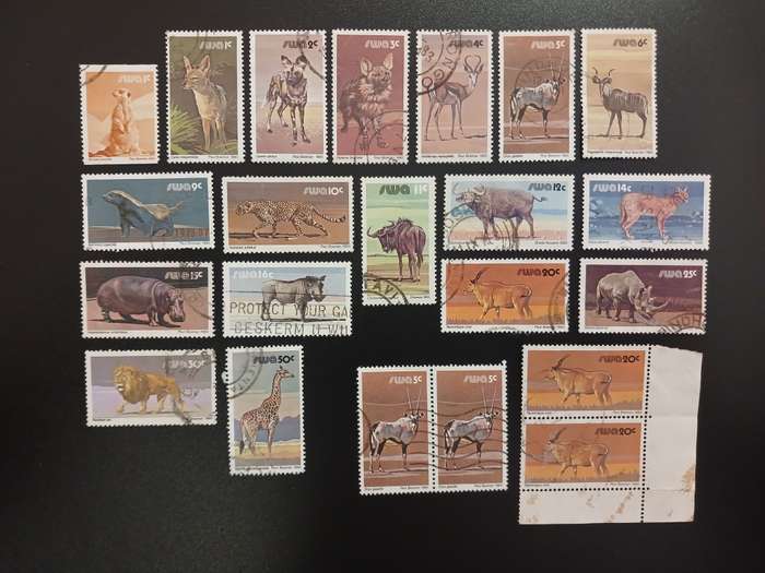 Stamps - SWA South West Africa - Animal Lot