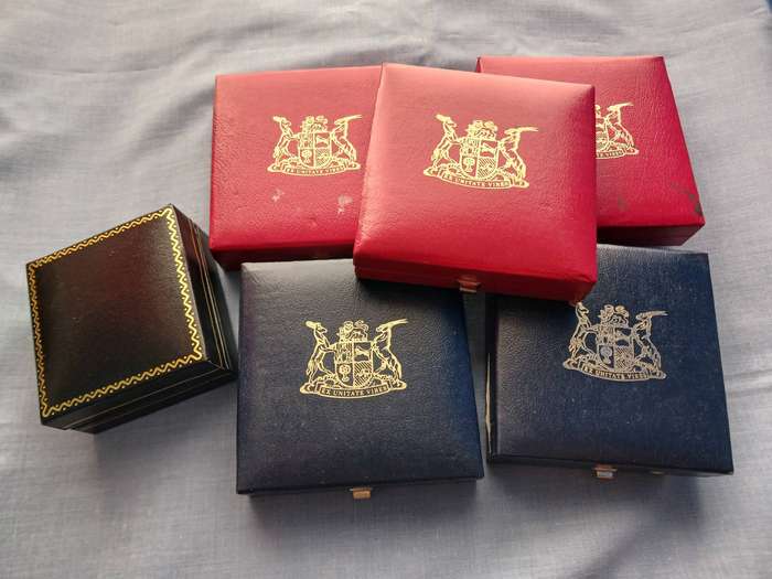 SA Mint Coin Empty Holders / Boxes Lot