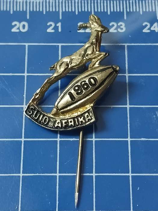 Rugby Pin / Badge Springboks 1960 Suid Afrika