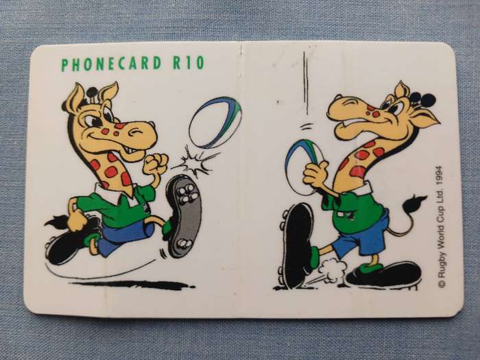 Phone Card Telkom Rugby World Cup 1995