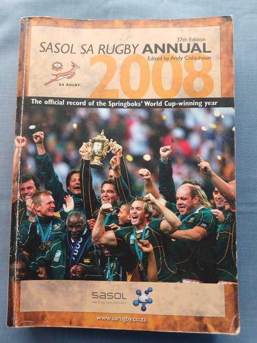 SA Rugby Annual 2008 with Percy Montgomery Signiture