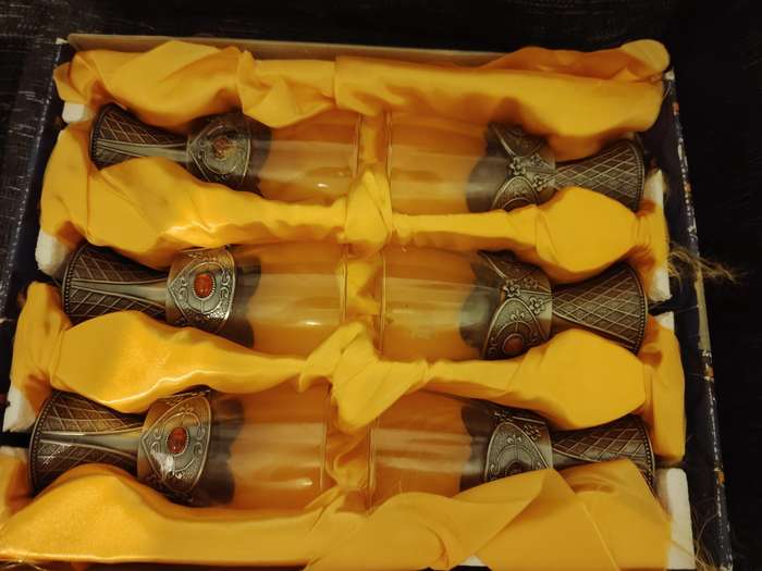 11 x Mideivel style wine goblets