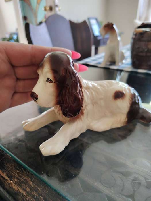 Vintage Sylvac Spaniel ornament