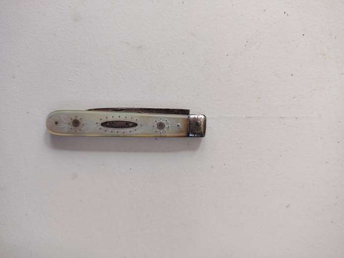 FINE EDWARDIAN SILVER&MOTHER OF PEARL PEN KNIFE