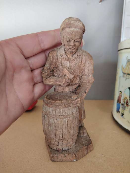 Beautiful vintage carved wooden ornament