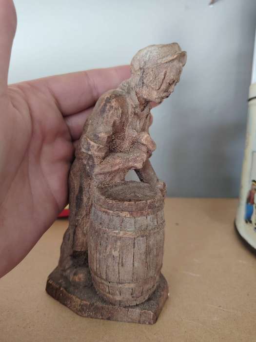 Beautiful vintage carved wooden ornament