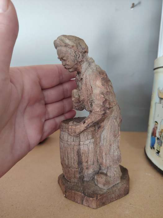 Beautiful vintage carved wooden ornament