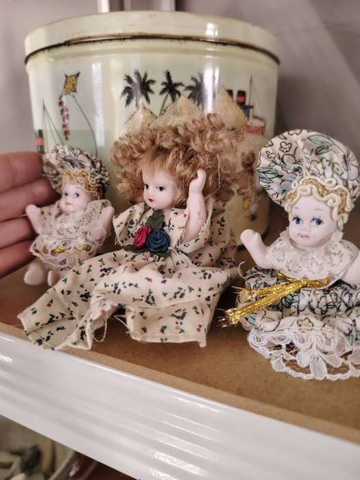 Vintage miniature dolls - set of 3