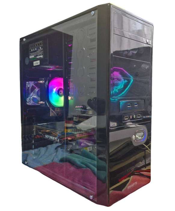 Gaming PC with static ARGB, GTX1660 Super 6Gb GPU, i5-4590 CPU, 16Gb RAM, 512Gb NvMe, Win 11 Pro