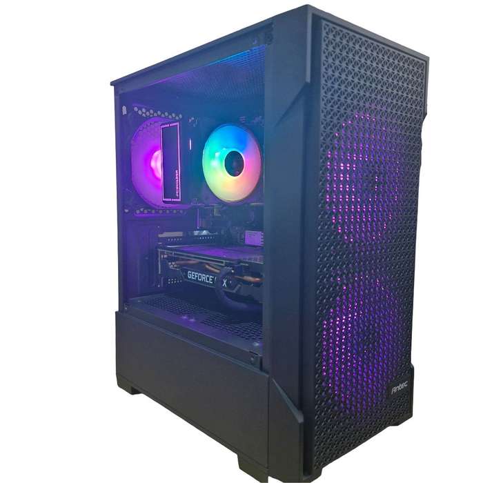 Gaming PC with ARGB, GTX1660 Super 6Gb GPU, i5-8500T CPU, 16Gb RAM, 512Gb NvMe, Win 11 Pro