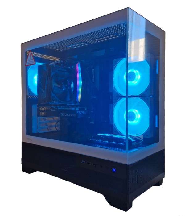 Gaming PC with ARGB, RTX3050 6Gb Low Profile GPU, i5-10400 CPU, 16Gb RAM, 512Gb NvMe, Win 11 Pro