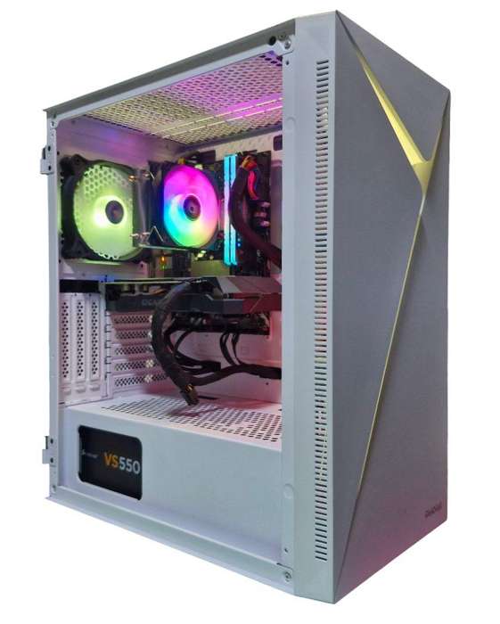 Gaming PC with ARGB, GTX1660 Ti 6Gb GPU, i5-10400F CPU, 16Gb RAM, 512Gb NvMe, Win 11 Pro