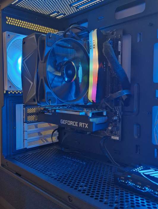 Gaming PC with ARGB, RTX3050 6Gb Low Profile GPU, i5-10400 CPU, 16Gb RAM, 512Gb NvMe, Win 11 Pro