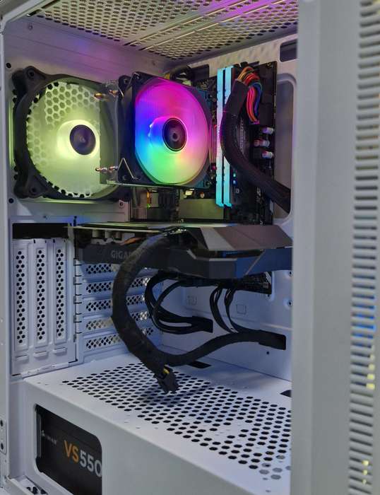 Gaming PC with ARGB, GTX1660 Ti 6Gb GPU, i5-10400F CPU, 16Gb RAM, 512Gb NvMe, Win 11 Pro