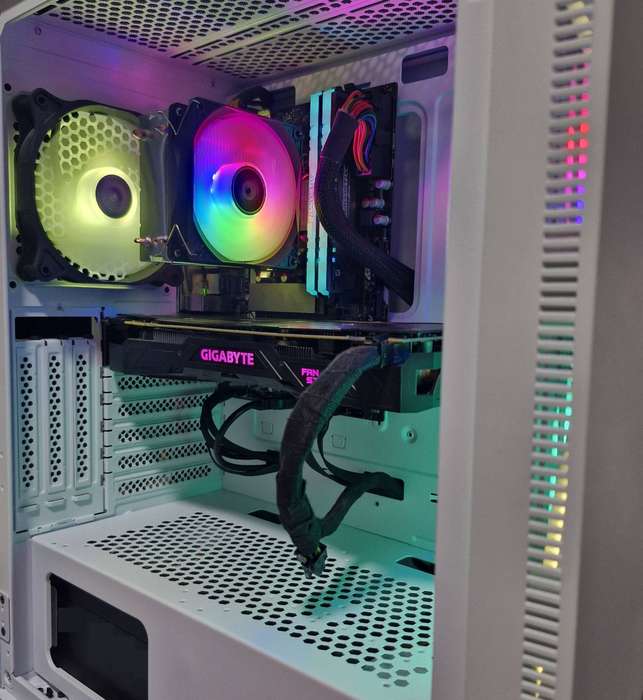 Gaming PC with ARGB, GTX 1080 8Gb GPU, i5-10400F CPU, 16Gb RAM, 512Gb NvMe, Win 11 Pro