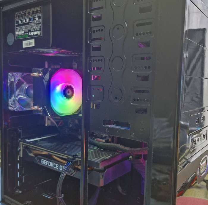 Gaming PC with static ARGB, GTX1660 Super 6Gb GPU, i5-4590 CPU, 16Gb RAM, 512Gb NvMe, Win 11 Pro