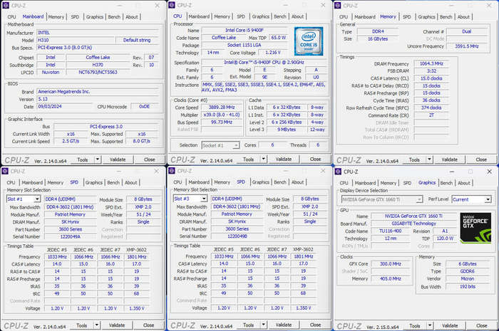 Gaming PC with ARGB, GTX1660 Ti 6Gb GPU, i5-9400F CPU, 16Gb RAM, 512Gb NvMe, Win 11 Pro