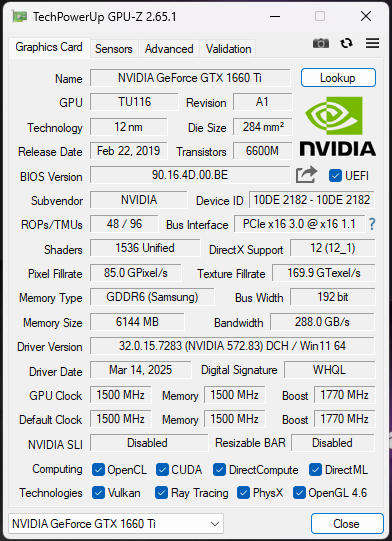 Gaming PC with ARGB, GTX1660 Ti 6Gb GPU, i5-9500 CPU, 16Gb RAM, 512Gb NvMe, Win 11 Pro