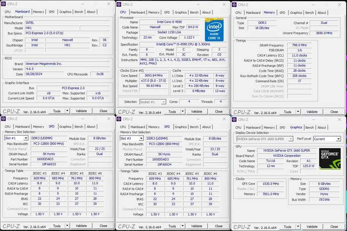 Gaming PC with static ARGB, GTX1660 Super 6Gb GPU, i5-4590 CPU, 16Gb RAM, 512Gb NvMe, Win 11 Pro