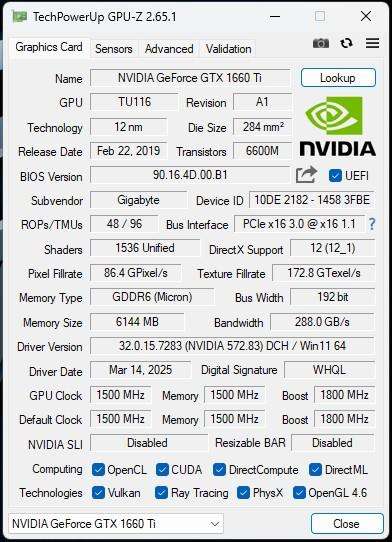 Gaming PC with ARGB, GTX1660 Ti 6Gb GPU, i5-10400F CPU, 16Gb RAM, 512Gb NvMe, Win 11 Pro