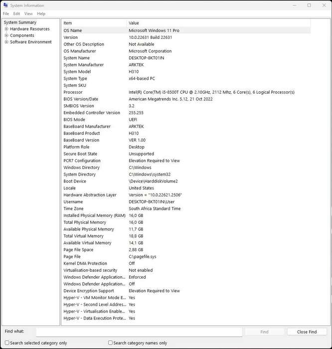 Gaming PC with ARGB, GTX1660 Ti 6Gb GPU, i5-8500T CPU, 16Gb RAM, 512Gb NvMe, Win 11 Pro