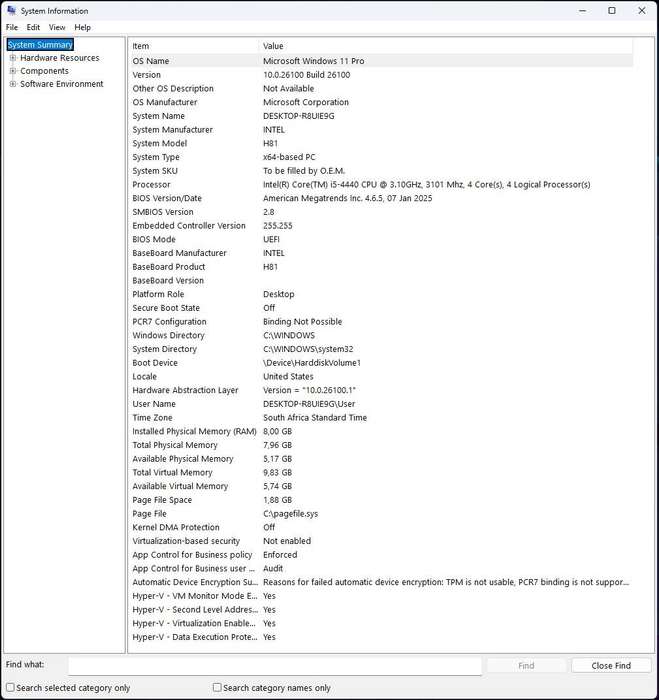 Windows 11 Desktop PC, GT 1030 2Gb GPU, i5-4440 CPU, 8Gb RAM, 256Gb NvMe, DVD, Win 11 Pro