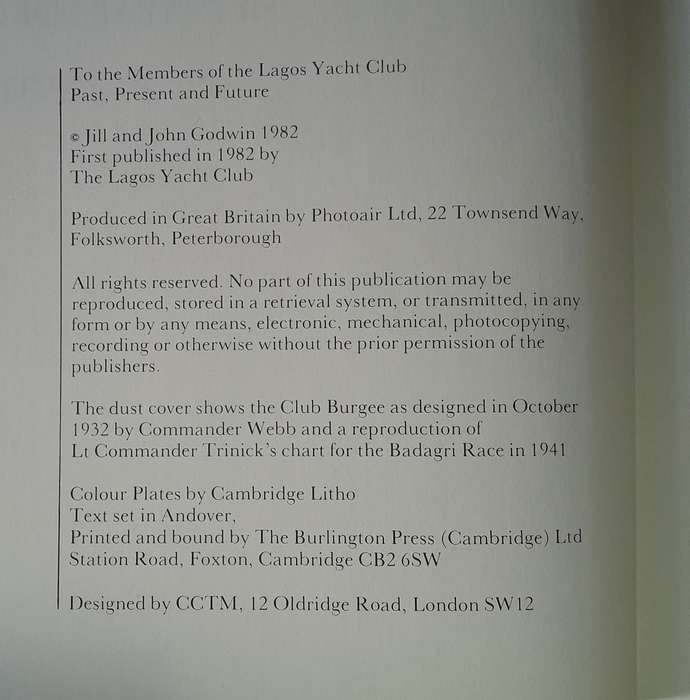 The Lagos Yacht Club - 50 years of Sailing in Lagos