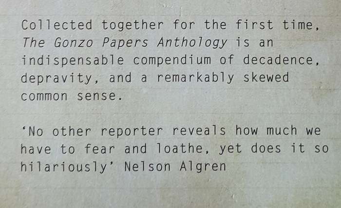 The Gonzo Papers Anthology - Hunter S. Thompson