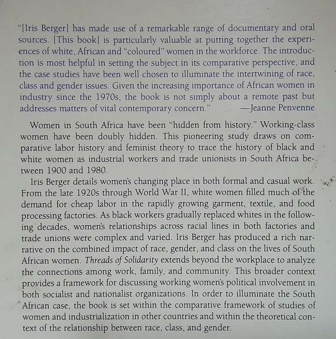 Threads of Solidarity -  Iris Berger