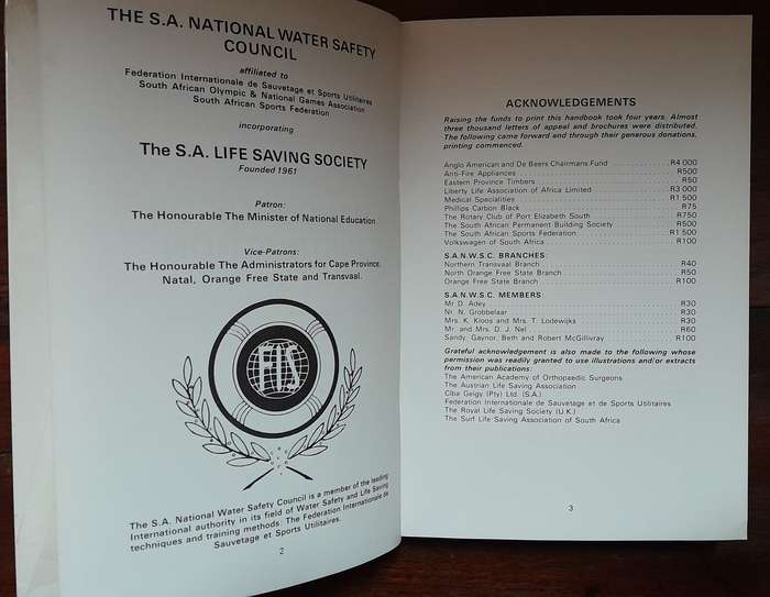 The S.A. National Water Safety Council - Handbook of Instruction