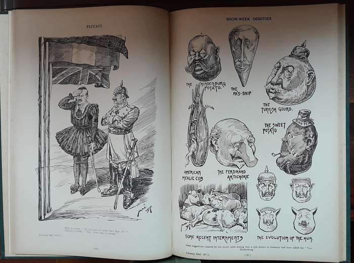 Cartoons of the Great War 1916-1917 & 1917-1918-1919 - Mac (signed)
