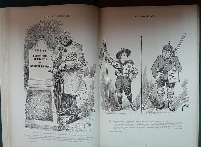 Cartoons of the Great War 1916-1917 & 1917-1918-1919 - Mac (signed)