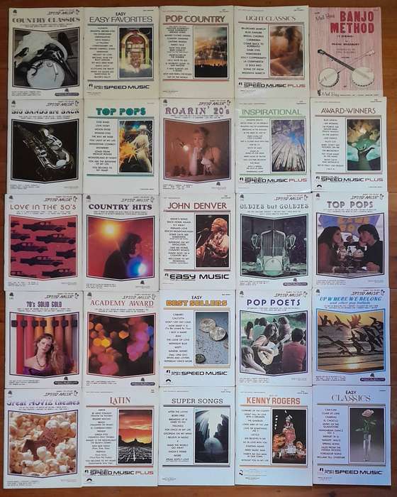 Sheet Music - Set of 25 songbooks