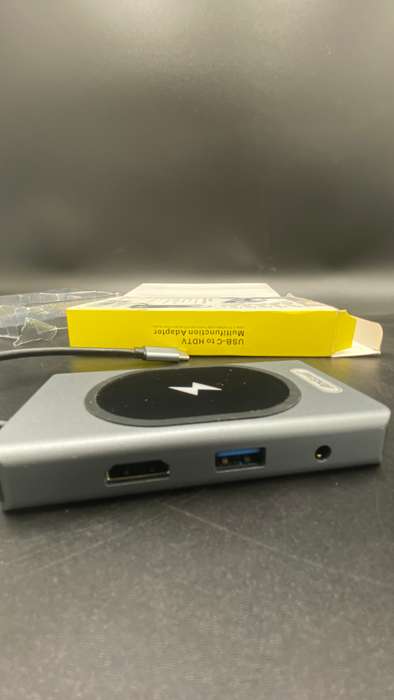 Multifunctional Type-C Docking Station Adapter with Wireless Charger