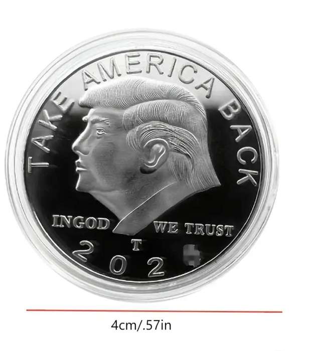 President Donald Trump Commemorative Eagle Coin - Silver