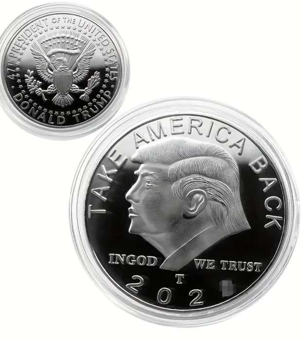 President Donald Trump Commemorative Eagle Coin - Silver