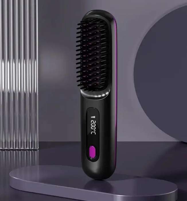 Portable Cordless Hair Straightener, Smooth Hair Straightening with LCD Display