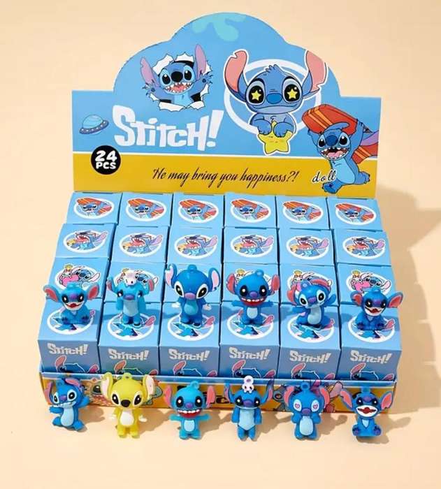 Mystery Box Set Disney 24pcs Action Figure Cartoon Character Stitch