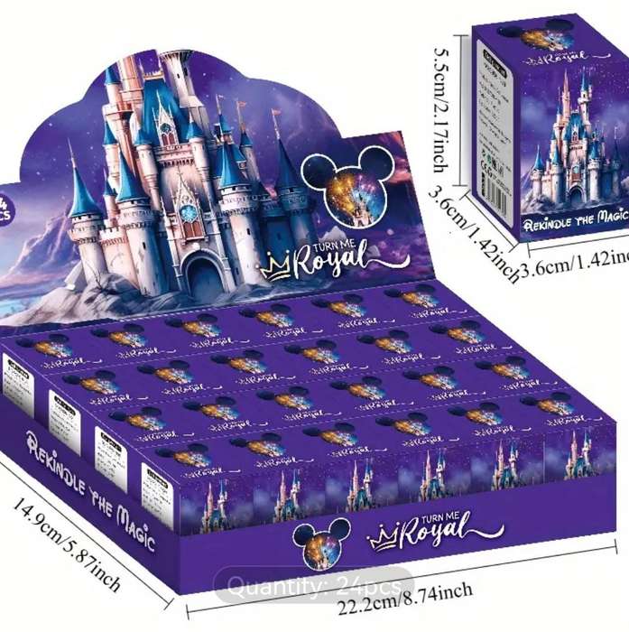 24pcs Disney Mystery Cartoon Theme Keychains