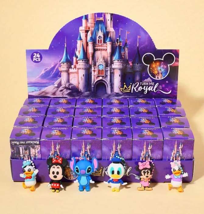 24pcs Disney Mystery Cartoon Theme Keychains