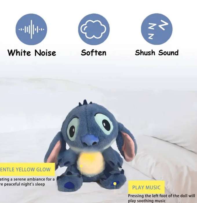 The Stitch Stuffed Animal with Sensory Details & Rhythmic Breathing Motion