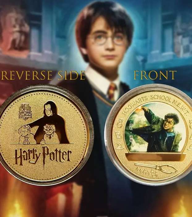 5 Pc Commemorative Coin Set - Harry Potter