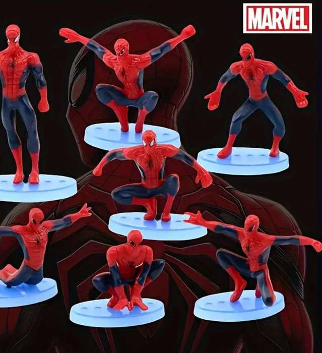 7pcs MARVEL Superhero Spiderman Figurines