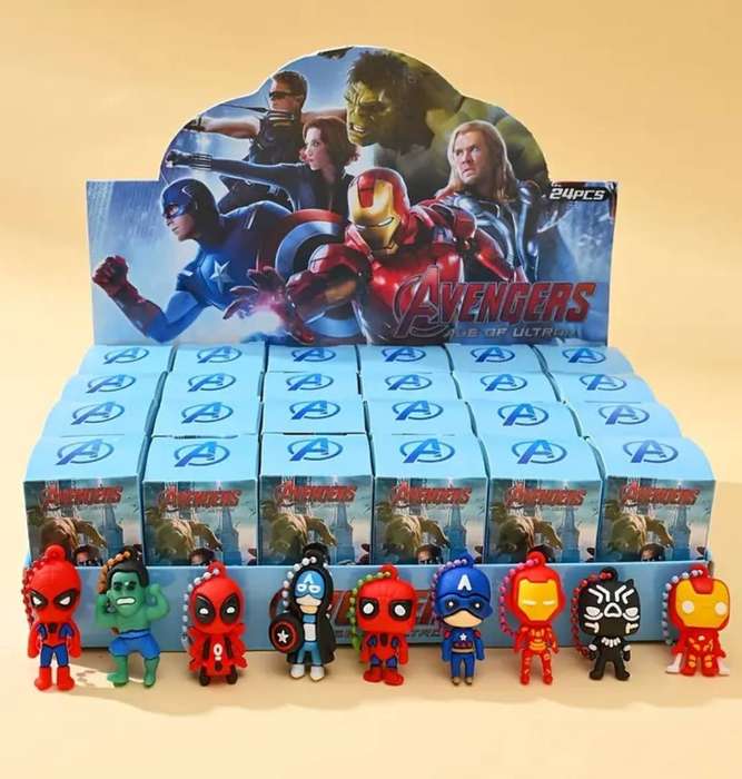 24pcs MARVEL Avengers Mystery Box Doll Fun Punching Activity Set