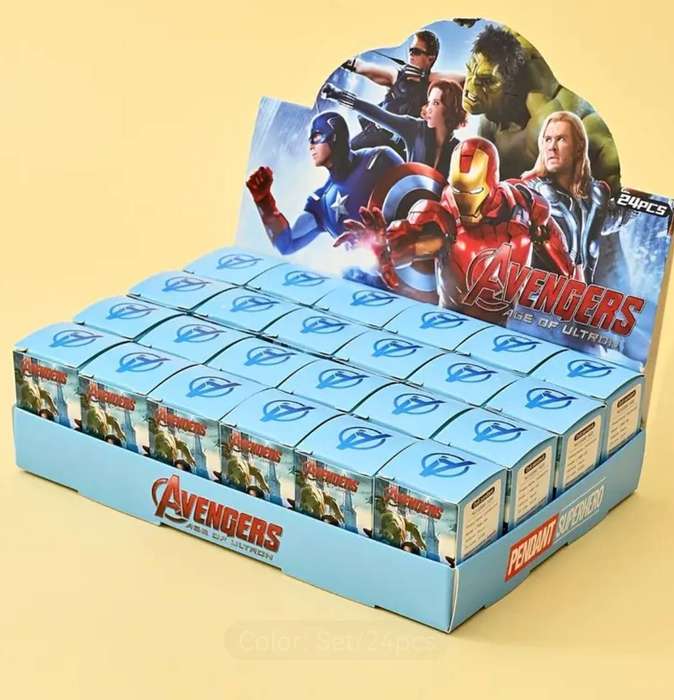 24pcs MARVEL Avengers Mystery Box Doll Fun Punching Activity Set