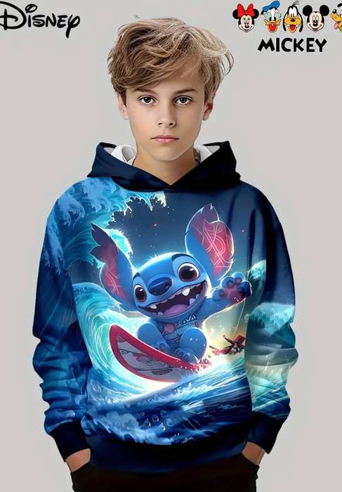 Disney Stitch & Lilo Graphic Boys & Girls Hoodie. Size 11 - 12 Years