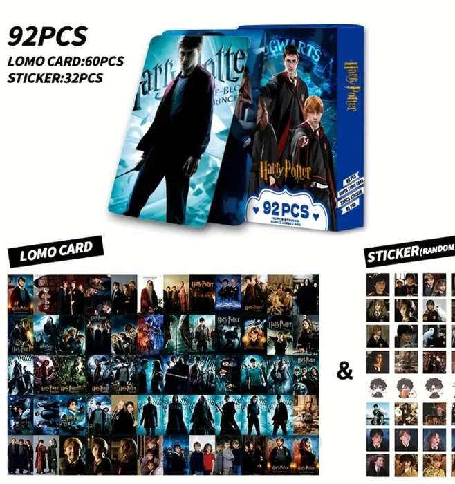 92pcs Harry Potter Collectors Card Set with 60 Cards and 32 Stickers