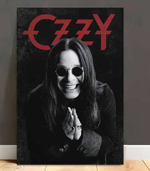 1pc Ozzy Osbourne Retro Rock Band Music Poster Canvas Wall Art - Frameless, 30.48x45.72 cm