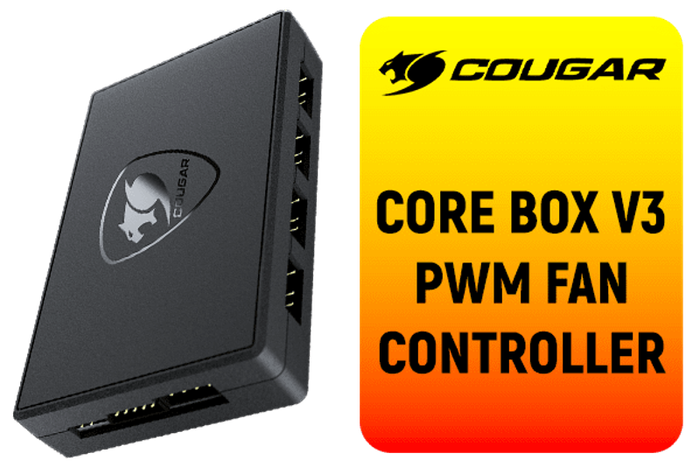 Cougar Core Box V3 ARGB PWM Fan Controller / 6 Sets of Fan Control / 6 Sets of ARGB Lights / Compact
