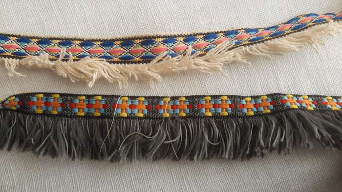 Fringed braid - 4metres (2 metres of each)